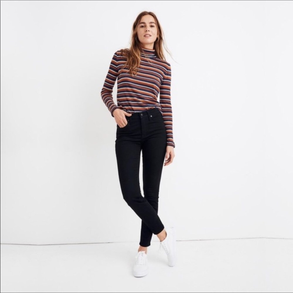 Madewell High Riser Skinny Jeans Black